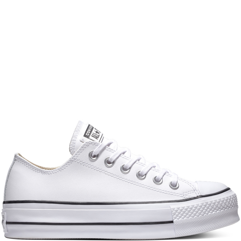 converses blanches plateforme